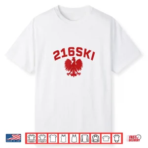 Cleveland Ohio Area Code Two One Six Polish Pride Dyngus Day Shirt