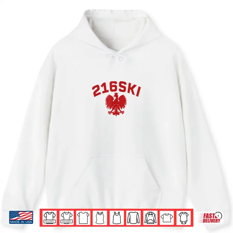 Hoodie Cleveland Ohio Area Code Two One Six Polish Pride Dyngus Day Shirt