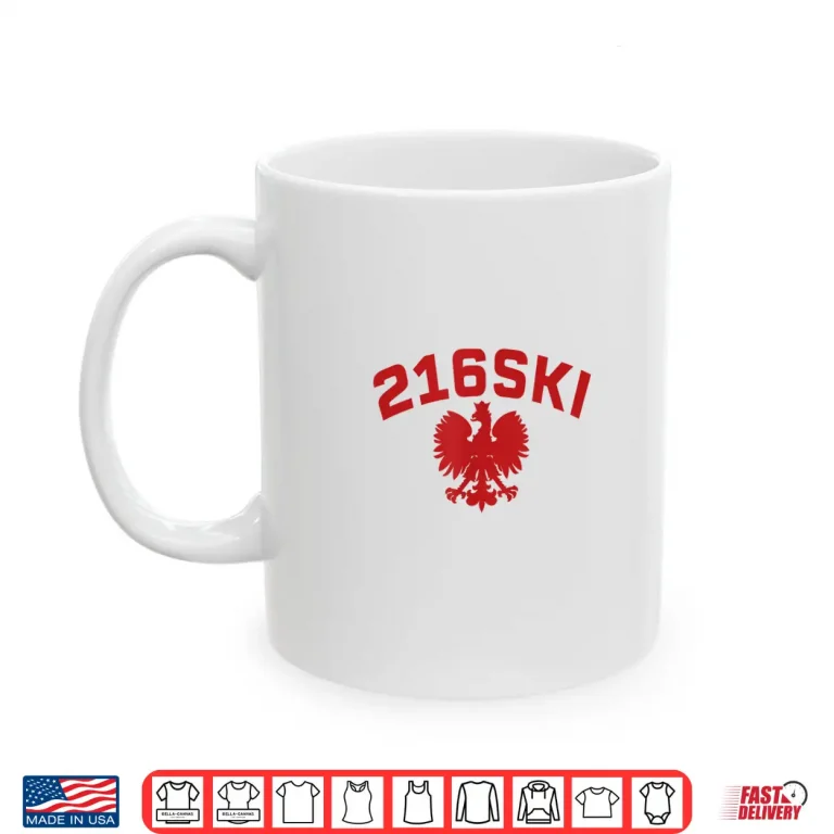 Mug Cleveland Ohio Area Code Two One Six Polish Pride Dyngus Day Shirt