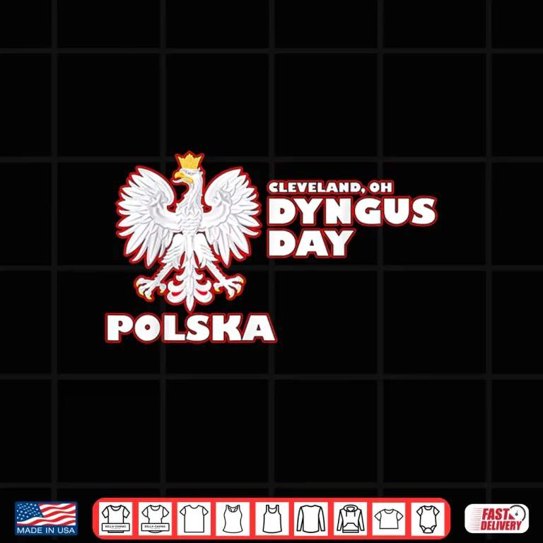 Design Professional Minimalist Dyngus Day Cleveland OH Polska Graphic Shirt