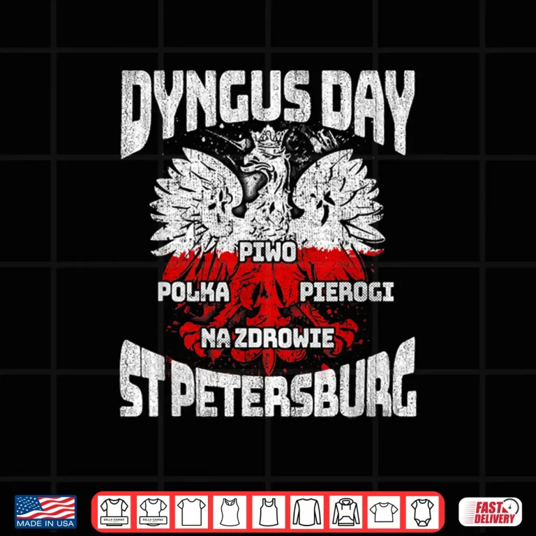 Design Professional Minimalist St Petersburg Florida Dyngus Day Shirt