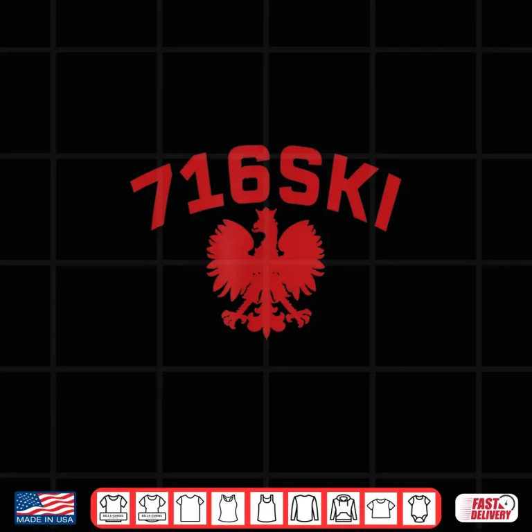 Design Seven One Six SKI Dyngus Day Buffalo NY Polish Eagle Shirt