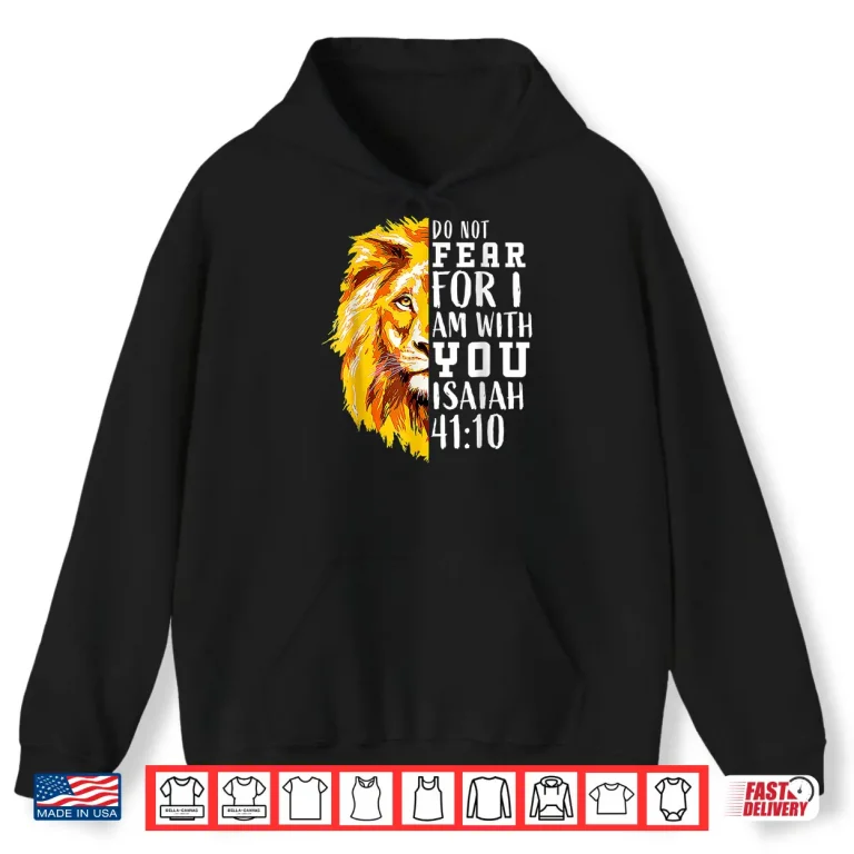 Hoodie Boys Easter Gifts Christian Bible Verse Lion Of Judah Shirt