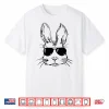 Bunny Face With Sunglasses Gifts For Boys Men Kid Easter Day Shirt