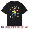 Easter Bunny Soccer Kick Rabbit Football Boys Kids Youth Men Shirt