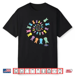 Easter Colorful Spiral Of Sugary Bunnies Shirt