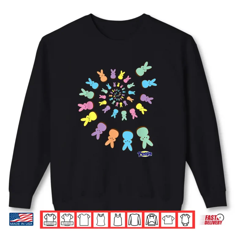 Sweatshirt Easter Colorful Spiral Of Sugary Bunnies Shirt