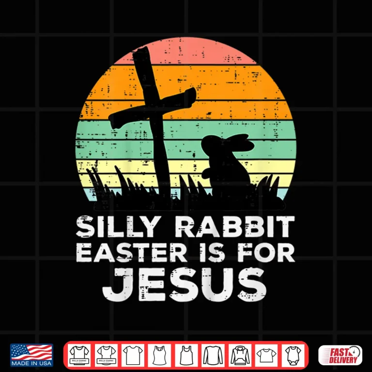 Design Kids Silly Rabbit Easter Is For Jesus Christians Toddler Kids Shirt
