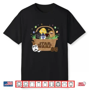 Star Wars Classic Characters Easter Eggs Basket Funny Spring Shirt