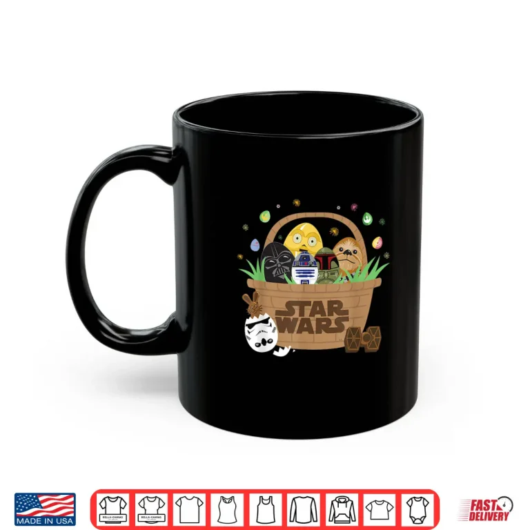 Mug Star Wars Classic Characters Easter Eggs Basket Funny Spring Shirt