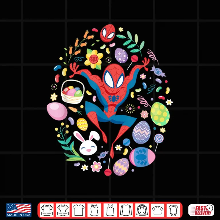 Design Spider Man Cartoon Easter Egg Shirt
