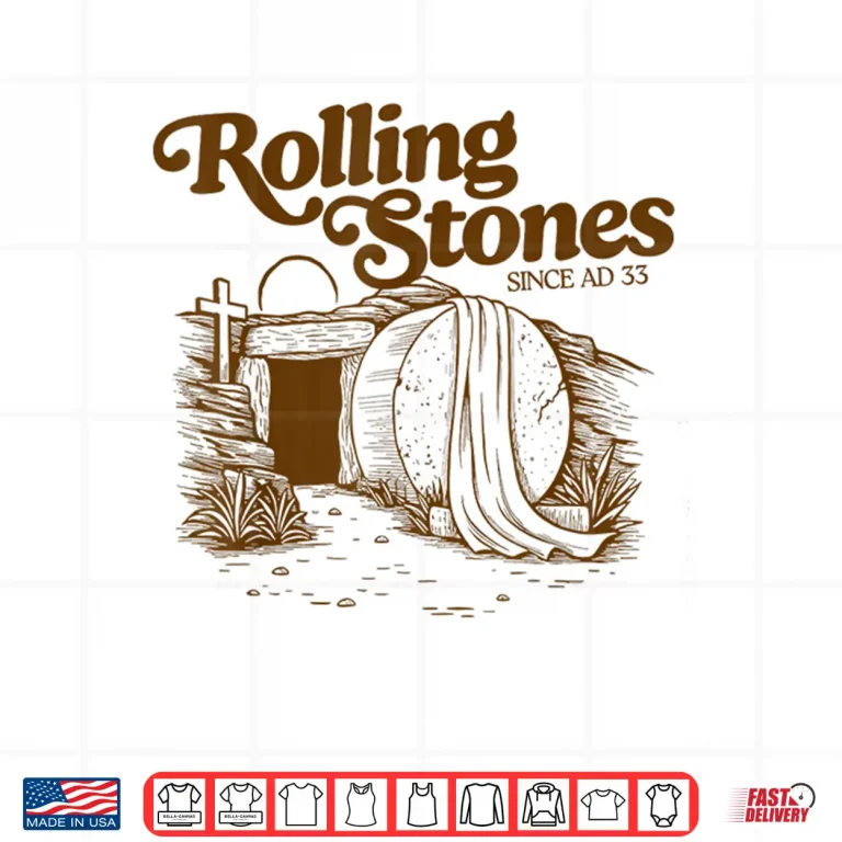 Design The Stone Was Rolled Away He Alive Retro Christian Easter Shirt