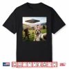 Bigfoot Ufo Funny Cat Selfie With Easter Bunny Professional Shirt
