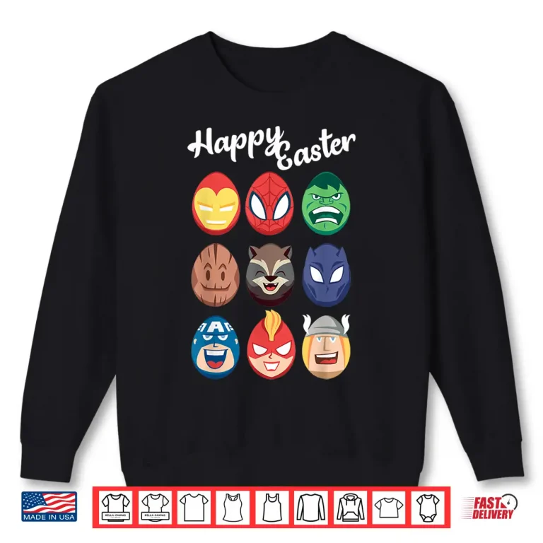 Sweatshirt Avengers Easter Eggs Marvel Easter Professional Modern Graphic Shirt