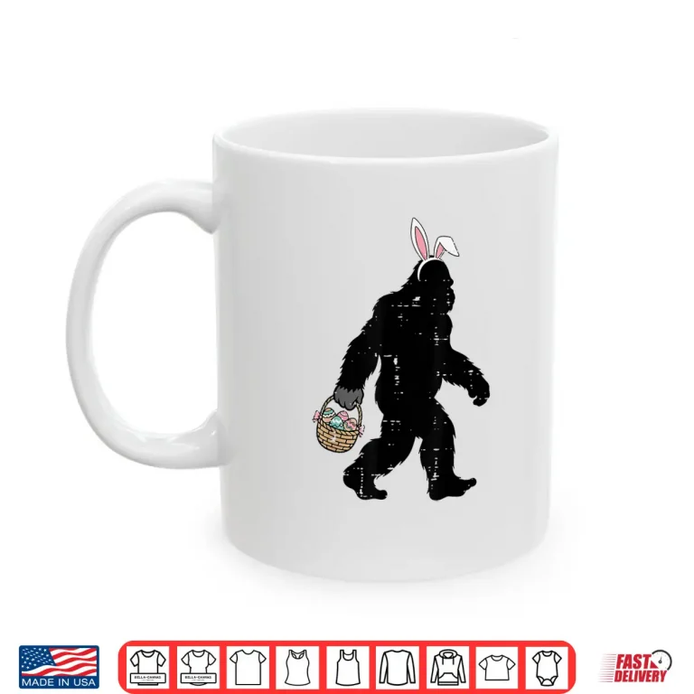 Mug Bunny Ears Basket Easter Bigfoot Sasquatch Professional Shirt