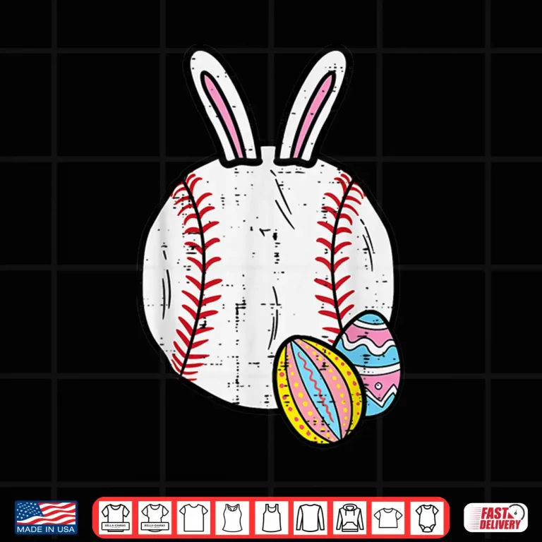 Design Bunny Sports Easter Baseball Professional Modern Graphic Apparel Shirt