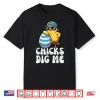 Cute Egg Hunt Easter Chicks Dig Me Professional Modern Graphic Shirt