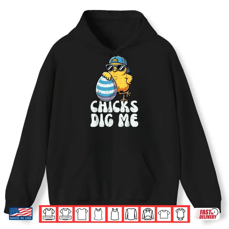 Hoodie Cute Egg Hunt Easter Chicks Dig Me Professional Modern Graphic Shirt