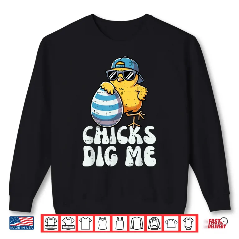 Sweatshirt Cute Egg Hunt Easter Chicks Dig Me Professional Modern Graphic Shirt