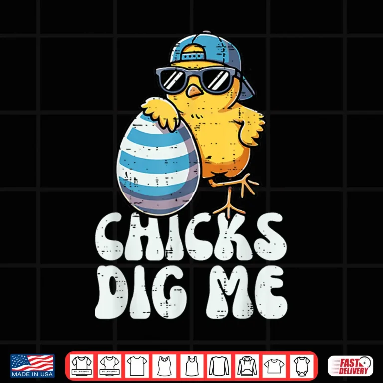 Design Cute Egg Hunt Easter Chicks Dig Me Professional Modern Graphic Shirt