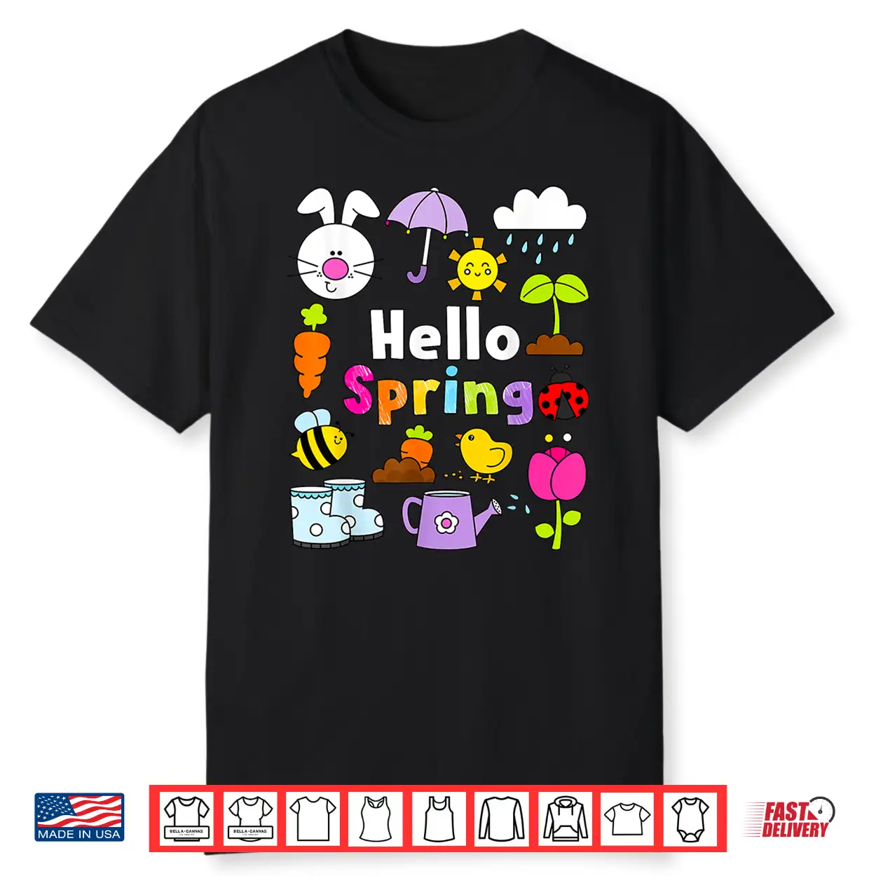 Hello Spring Hello Spring And Easter Day Bunny Professional Shirt Hello Spring Hello Spring And Easter Day Bunny Professional Shirt