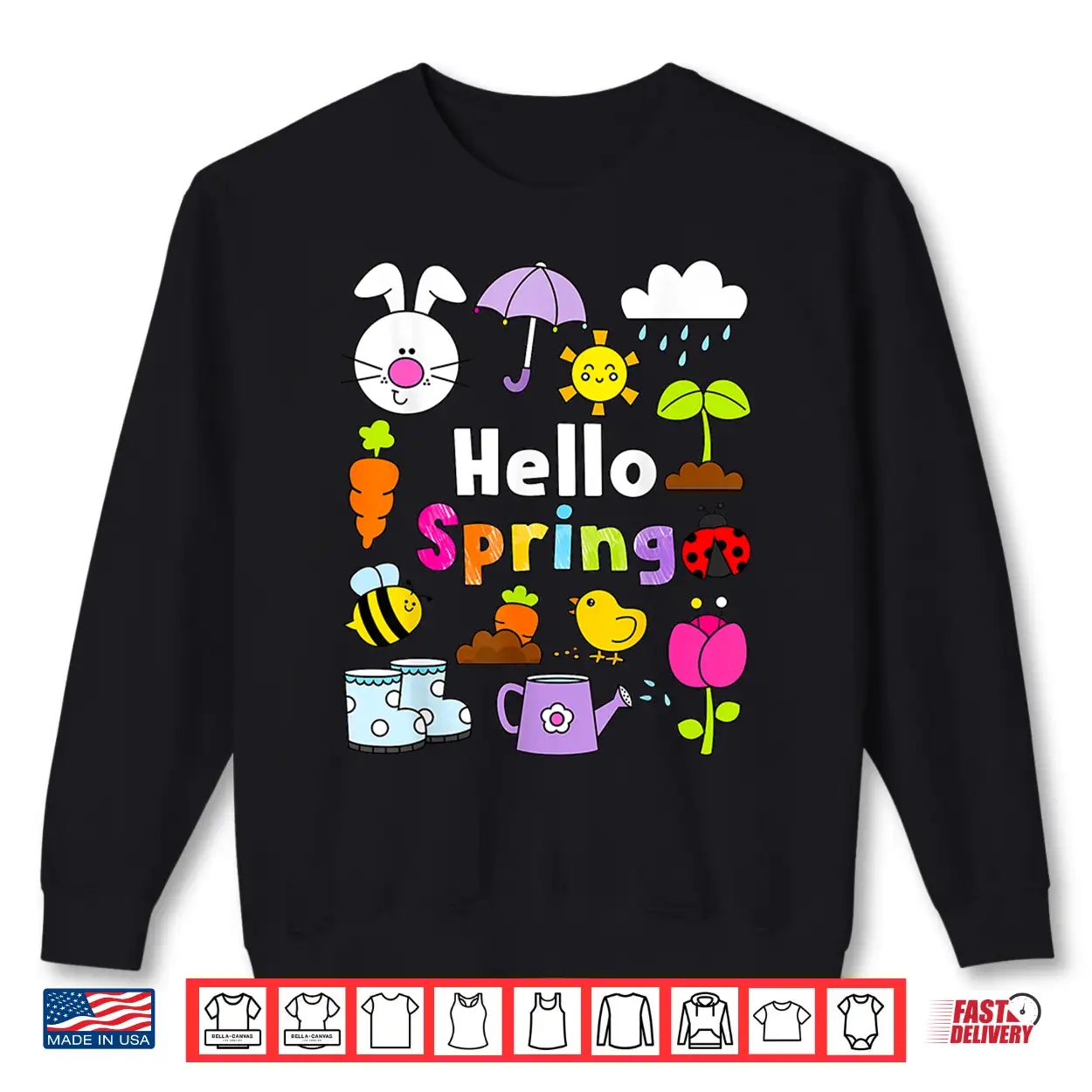 Hello Spring Hello Spring And Easter Day Bunny Professional Shirt Hello Spring Hello Spring And Easter Day Bunny Professional Shirt