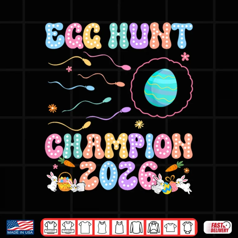 Design Pregnancy Announcement Easter Egg Hunt Champion Funny Dad Shirt
