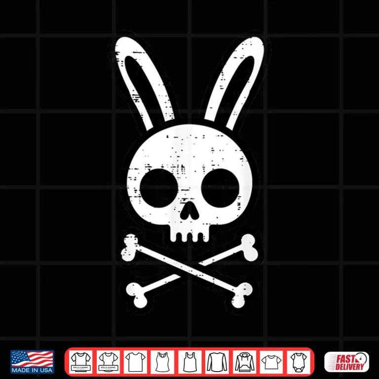 Design Rabbit Goth Easter Bunny Skull Cross Bones Professional Shirt