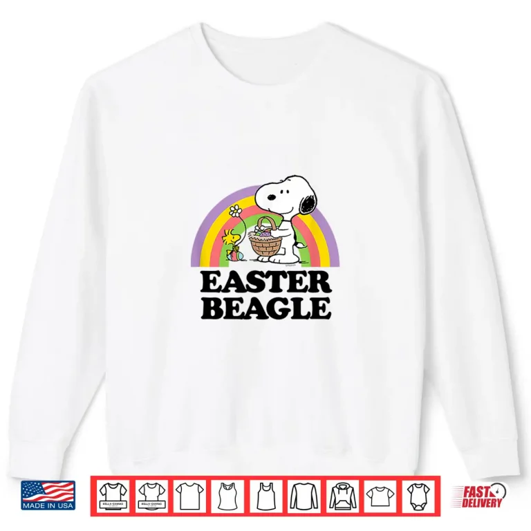 Sweatshirt Snoopy Easter Beagle Peanuts Professional Modern Graphic Apparel Shirt