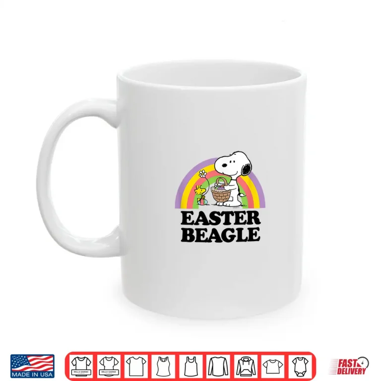 Mug Snoopy Easter Beagle Peanuts Professional Modern Graphic Apparel Shirt