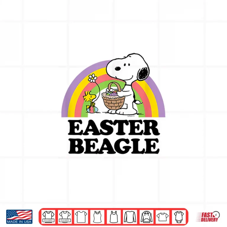 Design Snoopy Easter Beagle Peanuts Professional Modern Graphic Apparel Shirt
