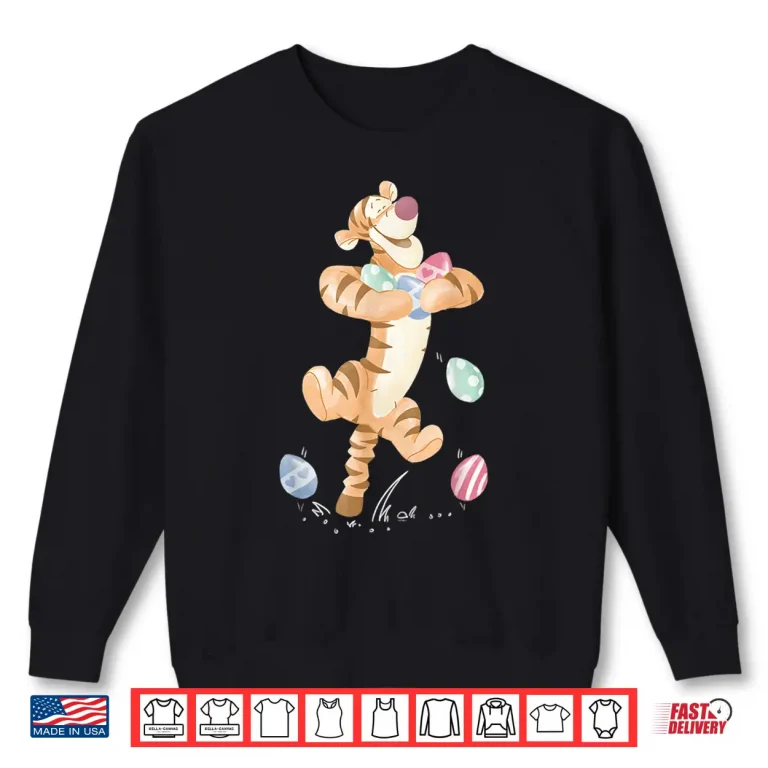 Sweatshirt Winnie The Pooh Tigger Disney Easter Egg Bounce Graphic Shirt