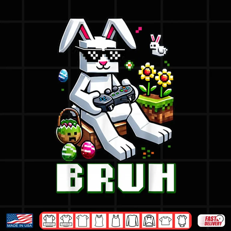 Design Video Game Gamer Happy Easter Day Bunny Egg Professional Shirt