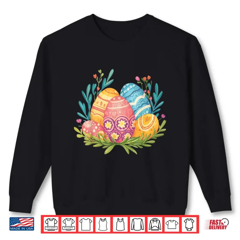 Sweatshirt Easter Eggs Graphic Shirt