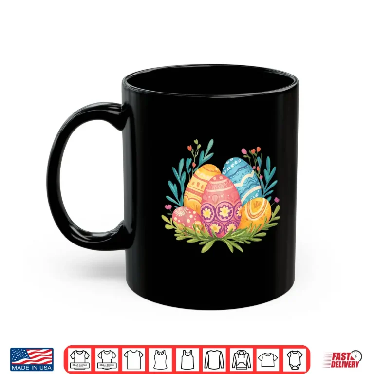Mug Easter Eggs Graphic Shirt