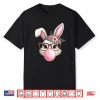 Rabbit Bunny Blowing Bubble Easter Day Cute Women Girls Shirt