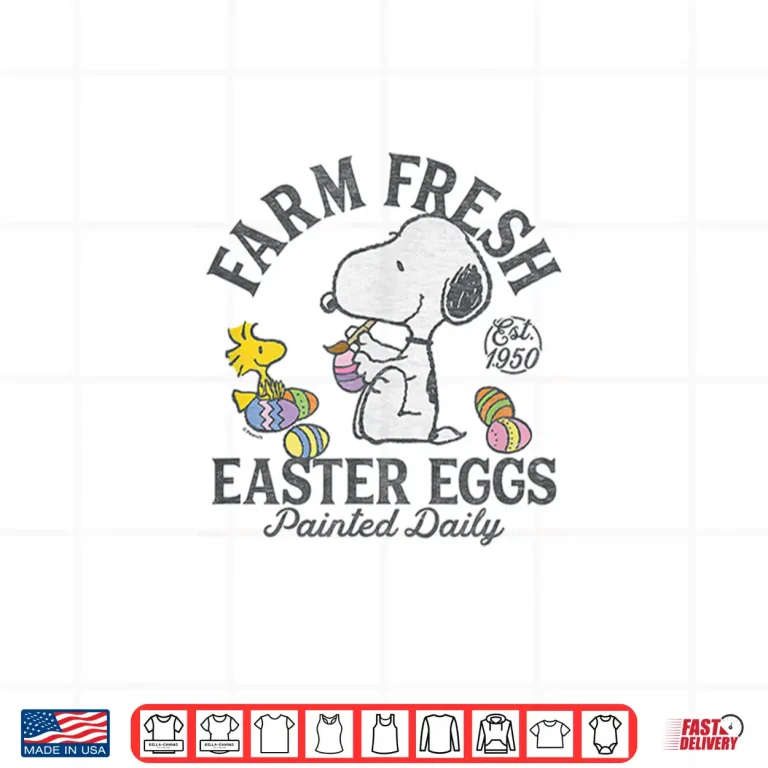 Design Snoopy and Woodstock Farm Fresh Easter Eggs Shirt