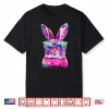 Bunny Face With Tie Dye Glasses Happy Easter Day Modern Shirt