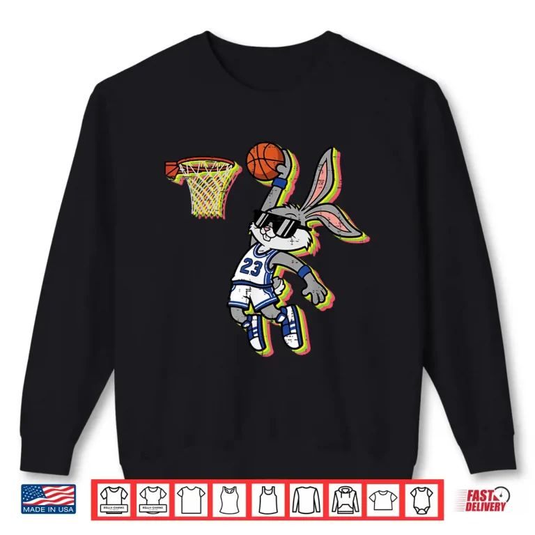 Sweatshirt Easter Bunny Sunglasses Basketball Dunk Retro Professional Shirt