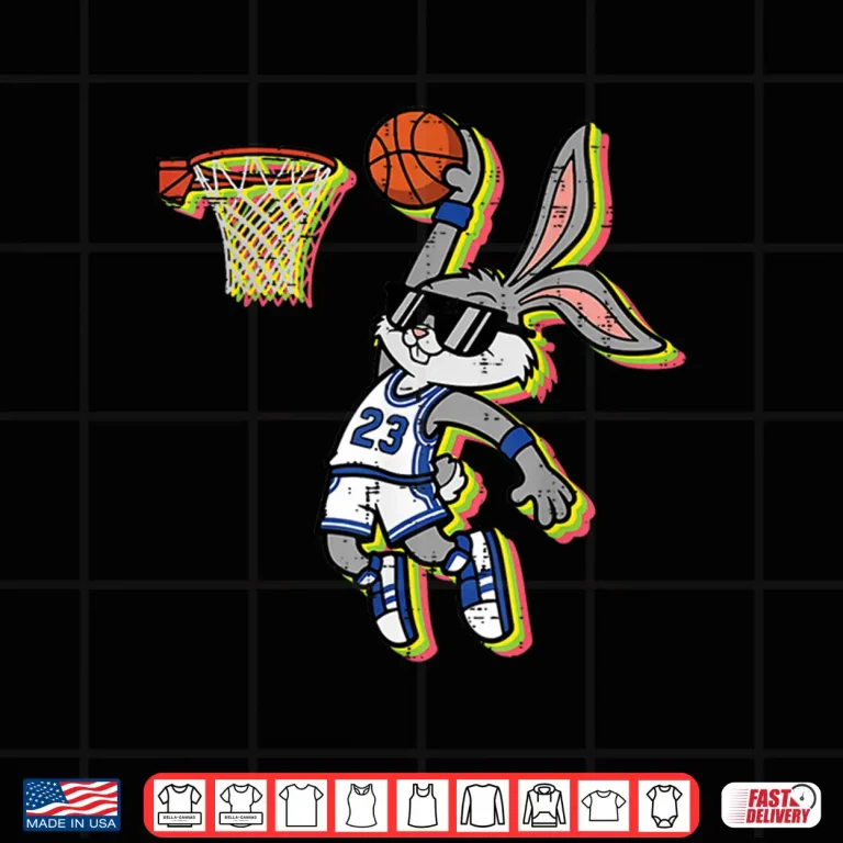 Design Easter Bunny Sunglasses Basketball Dunk Retro Professional Shirt