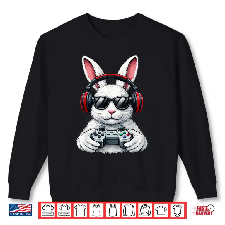 Sweatshirt Funny Gaming Game Rabbit Easter Professional Modern Graphic Shirt