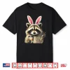 Funny Raccoon Iced Coffee Easter Bunny Professional Humor Shirt