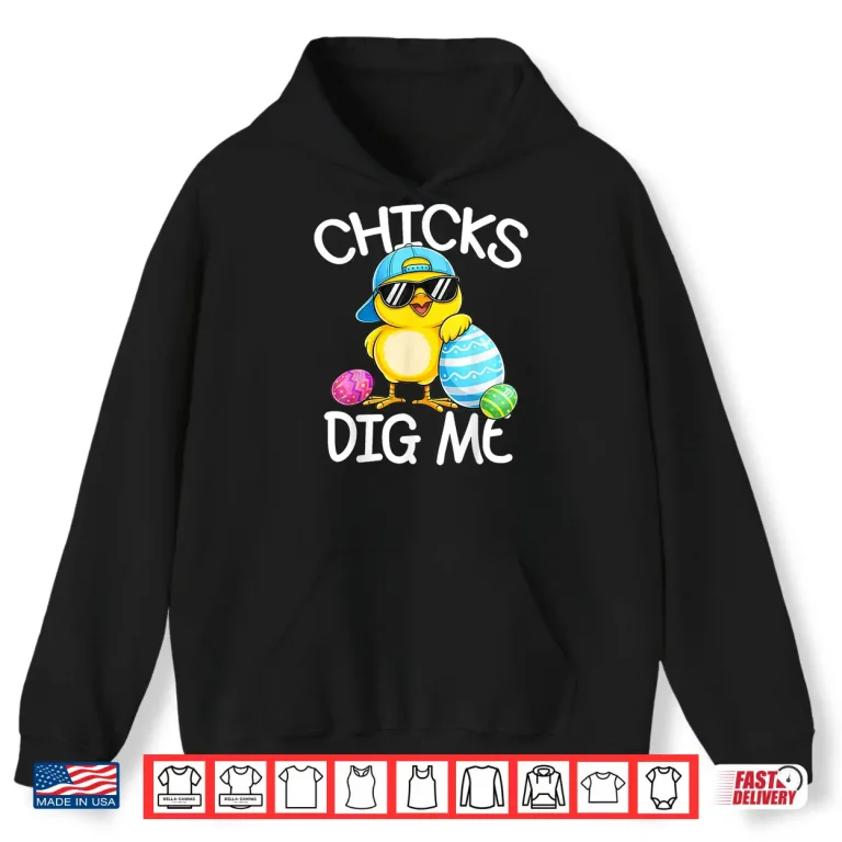 Happy Easter Chicks Dig Me Easter Professional Modern Graphic Shirt 1 Hoodie Happy Easter Chicks Dig Me Easter Professional Modern Graphic Shirt
