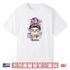 Leopard Messy Bun One Hoppy Nonna Bunny Easter Mom Shirt