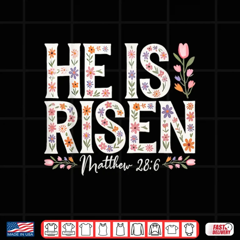 Design He Is Risen Jesus Christian Happy Easter Professional Graphic Shirt