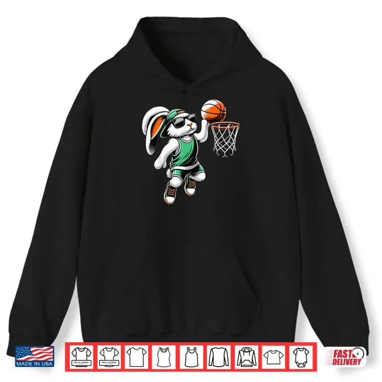 Hoodie Playing Basketball Easter Sport Professional Modern Graphic Shirt