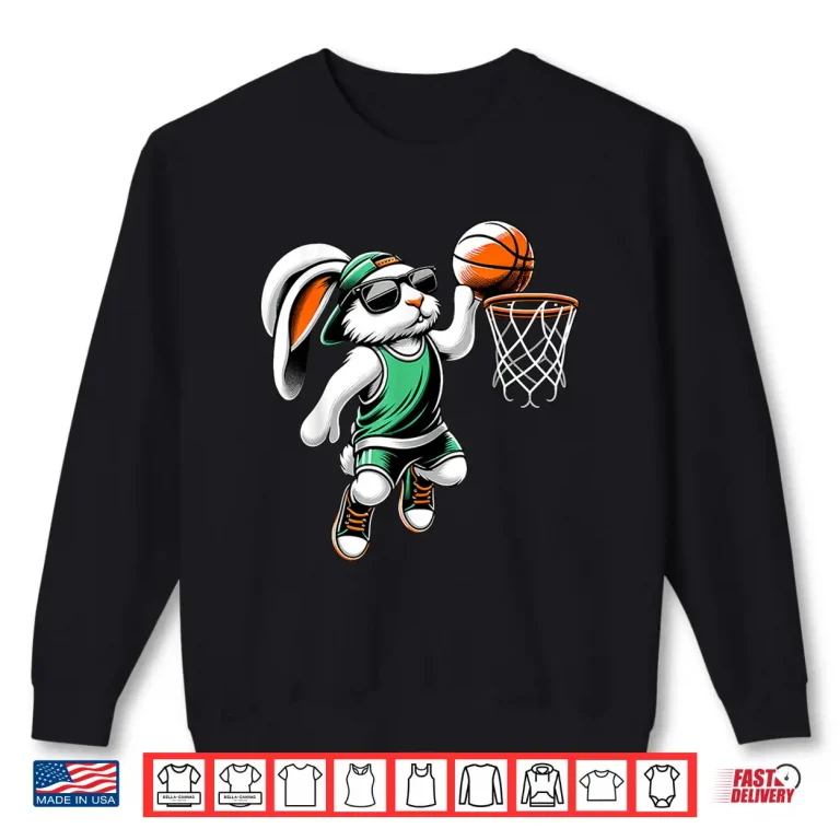 Sweatshirt Playing Basketball Easter Sport Professional Modern Graphic Shirt