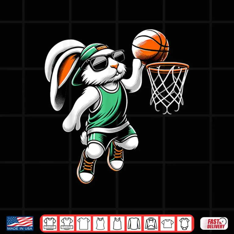Design Playing Basketball Easter Sport Professional Modern Graphic Shirt