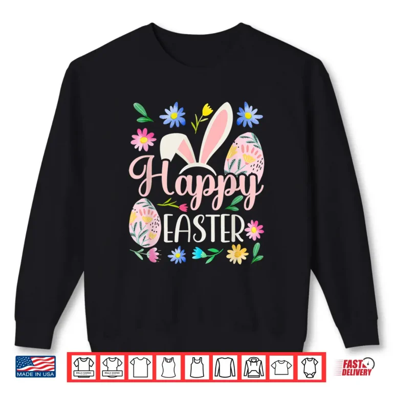Sweatshirt Professional Holiday Happy Easter Sayings Egg Bunny Graphic Shirt