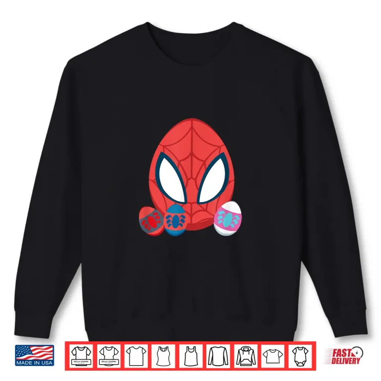 Sweatshirt Spider Man and Spider Friends Marvel Toony Easter Eggs Graphic Shirt